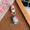 Desenho Animado Sanrio Roupa da Moda Kt Gato Chaveiro Ins Menina de Desenho Celebridade da Internet Acessórios Pingente Presente para Melhor Amigo