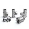 Acero Inoxidable 201 Codo con Rosca Macho y Hembra Conector de Rosca Exterior para Tubería de Agua Rosca Directa Interior y Exterior Accesorio para Tubería de Calentamiento de Agua 4