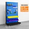 Placa para Pendurar Ferramentas com Furo Quadrado Espesso Prateleira de Ferramentas para Oficina Prateleira de Armazenamento Prateleira de Materiais Prateleira de Exibição de Ferragens Gancho