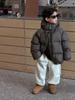 Tairu 2025 Invierno Nuevo Estilo Coreano Niños Cálido Color Sólido Versátil Casual Engrosado Chaqueta de Plumas Tops para Niños Tendencia