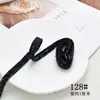Cinta de Tela de Felpa a Cuadros de Cebolla Blanca y Negra Accesorios para el Cabello Hechos a Mano Pasador de Moño de Bricolaje Material de Cuerda para el Cabello Otro Ninguno