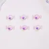 Pequeños accesorios de resina translúcida de colores de caramelo, decoraciones para uñas, pasadores para el cabello 3D DIY, accesorios para uñas vestibles, pequeñas flores de pedrería