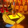 Soporte Creativo Luminoso para Vino Bar LED Estante de Exhibición Colorido Base Portabotellas KTV Vino Tinto Champagne Rey Vino Extranjero