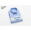 Camisas de vestir de algodón DP de 100 unidades, listas para usar, resistentes a las arrugas, de color liso, para hombres y mujeres, disponibles en manga corta y larga, y lavables a máquina