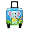 Nueva Maleta Infantil 3D de Dibujos Animados de 18 Pulgadas con Ruedas Giratorias Maleta de Cabina Maleta de Viaje de Negocios Caja de Regalo para Eventos