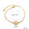Pulseira Coração Dupla Face Luxo Acessível Europeu e Americano Ins High-End Requintado Versátil Acessórios Acrílicos Joias de Mão Pulseira Aço Inoxidável