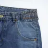Shorts de Mezclilla Lavados Vintage para Hombres y Mujeres Pantalones Cropped Casuales Rectos Holgados de Cintura Media Tendencia de Verano Azul Otros Colores