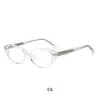 Nuevas gafas de alta gama elegantes, de cara lisa, estilo influencer, con bloqueo de luz azul, listas para graduación, de propionato TR, tipo pin, planas