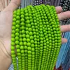 Perlas de Imitación Alta Swarovski Color Verde Manzana Fresco Cuentas Sueltas Bolas Redondas Agujero Recto Perlas de Concha Accesorios para Joyería DIY Venta Directa de Fábrica