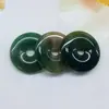 Directo de fábrica jade natural cristal 30mm hebilla de paz accesorios para joyería DIY collar de joyería significado anillo de paz