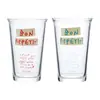 Caneca de Café Americano Cold Brew Gelado Popular para Cafeteria Copo de Vidro para Café da Manhã com Estampa de Letras Francesas Japonesas e Coreanas