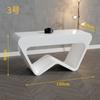 Suporte de Exposição de Ilha Fabricado Sob Medida, Mesa de Experiência com Iluminação Criativa de Tecnologia para Showroom de Empresa, Armário de Exposição Redondo Pintado