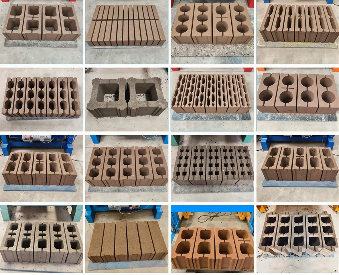 Brick molding effect close-up