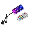 Adaptador de 5V de 3 pines Cable SATA Fuente de alimentación Sincronización con la placa base Interfaz Ventilador del chasis de 12V de 4 pines Controlador de luz RGB