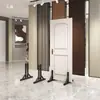 Suporte de Exibição Grande para Azulejos 900X1800 Pedra Vertical de Chão Rack de Exibição Cerâmica Suporte de Exibição de Porta de Madeira Amostra