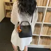 Bolsas de Lujo para Mujer 2026 Nueva Moda Tendencia Nicho Súper Popular Oficina Bolso de Mano Pequeño Hombro Único Cruzado Bolso Cubo