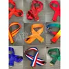 Em estoque Fita de medalha de premiação por transferência de calor Tira de tecido Gancho Cordão de pescoço Cordão de medalha de premiação impresso O conteúdo pode imprimir caracteres