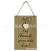 Letrero de Madera para el Hogar Decoración de Pared Madre Familia Amor Sueño Campestre Letrero Regalo