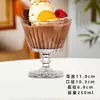 Taza Creativa de Vidrio Estilo Europeo para Batidos, Vaso para Jugos Casero, Bol para Pudín, Bol para Postres, Taza de Ensalada de Frutas y Helados para Restaurante