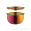 Tazón de Acero Inoxidable 304 Tazón para Huevo al Vapor Tazón Casero para Postre Ramen con Tapa Tazón Grande Taza para Arroz al Vapor Sopa Taza para Estofado Suministros de Cocina