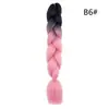 Trenza Jumbo Africana de Colores, Trenzas Sueltas Grandes, Rastas de Color Degradado, Procesamiento Personalizado