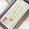 Tienda de Oro Mismo Estilo Set de Collares de Moda Chapados en Oro, Elegante Collar Brújula de Ocho Tesoros, Cadena Larga para Suéter Disco de Calabaza, Estilo Chino Versátil para Mujeres