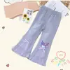 Leggings para Niñas Primavera y Otoño 2026 Casual Versátil Cómodo Dibujos Animados Niñas Pequeñas Pantalones Acampanados Moda Tendencia