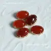 Ajuste de Gema de Ágata Ametista em Cobre Fundido com Quatro Garras