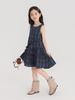 Pudding Haru Ropa para Niños Vestido de Verano Falda de Algodón para Niñas 2025 Verano Nuevo Vestido de Cuadros Infantil Combinable