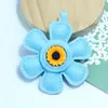Pingente de girassol em couro personalizável Huayang Decoração DIY Acessório de PU Acessório de chaveiro Acessório de bolsa
