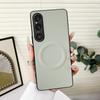 Funda de Cuero Lisa Magnética para Teléfono Móvil Sony Xperia 1Vi Cubierta Protectora Xperia1V 5Iv Carga Inalámbrica