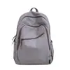 Mochila de Viagem, Aparência Sofisticada, Mochila Leve para Exterior, Cor Sólida, Casual, Grande Capacidade, Mochila Escolar Simples e Personalizada para Estudantes Universitários