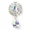 Colgante de Gota de Agua de Plata Aleación Brillante Material para Accesorios del Cabello Accesorios de Lazo DIY Accesorios para Ropa Joyería Hecha a Mano