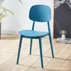 Silla Nórdica de Plástico con Respaldo Hogar Moderna Simple Casual Silla de Bar Tienda de Té con Leche Hamburguesería Silla de Comedor Silla de Escritorio para Negociación