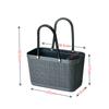 Cesta Pequena Estilo Japonês com Textura de Linho, Cesta de Armazenamento de Mão, Cesta de Compras de Supermercado, Cesta Plástica Fashion, Cesta de Compras B