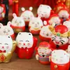 2026 Año Nuevo y Festival de Primavera Gato de la Suerte Grande Cubo del Dios de la Riqueza Accesorios de Decoración Colgante de Cubo de Flor de Año Nuevo Festivo Venta al por Mayor