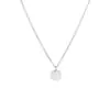 Colar Aliexpress St.Delan Moda Europeia e Americana Aço Inoxidável Letras Corrente Clavícula Feminina Simples Pingente Redondo