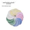 Almofada de Algodão Reutilizável para Remover Maquiagem com Fibra de Bambu e Veludo Removedor de Maquiagem Almofada de Algodão Personalizada pelo Fabricante