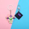 Multiusos se puede colgar se puede colocar de pie se puede separar se puede integrar bloques de construcción llavero equipo de EE. UU. Colgante de pez bajo regalo