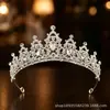 Tocado de corona de princesa rosa para fiestas de cumpleaños de niñas, accesorio de novia barroco transfronterizo, corona de alta gama