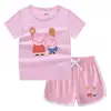 Camiseta de Verano para Niños con Cuello Redondo Pantalones Cortos Camisa Base Casual Coreana Absorción de Sudor Dulce Conjunto de Camisetas Interiores para Niños 2023