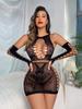 8737 Roupa íntima sexy europeia e americana Amazon borboleta quadril vestido manga terno saia