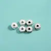Prata de Lei S925 Espaçador 3.8mm Disco Pequeno Espaçador DIY Pulseira de Cristal Pulseira de Pérolas Contas Soltas Espaçador Acessórios