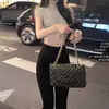 Coreia do Sul Dongda Sexy Pura Luxúria Feminina Ligeiramente Transparente Slim Gola Alta Mostrando Seios Grande Justa Emagrecimento Look Camiseta Top de Manga Curta