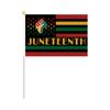 Bandeira de Mão do Festival de Junho Comemorando o Dia da Libertação Negra Dia da Independência Dia Livre Lua Histórica Negra Africana Bandeira