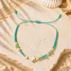Conjunto de Pulseras de Abalorios de Flor de Arcilla Suave y Pez Estilo Resort Bohemio Ajustable Joyería de Mano Estilo Océano de Verano