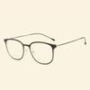 Nueva versión coreana de gafas para miopía TR90, montura cómoda para gafas de negocios, montura cómoda para gafas planas con patas delgadas.