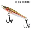 Cucharilla de Placa Metálica Burst Plus al por Mayor Señuelo Falso Pieza Desnuda Lanzamiento Largo Placa Metálica Señuelo de Simulación 3D Placa Metálica Flotante Única Señuelo para Peces