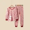 Conjunto de Roupas de Outono para Crianças, Algodão Puro, Conjunto de Roupa Íntima Térmica para Meninos, Pijama de Inverno para Crianças, Blusas e Calças Térmicas para Meninas