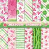 WW095 rosa verde sandía fruta verano cultural creativo decoración material para cuenta de mano papel de fondo para álbum de recortes